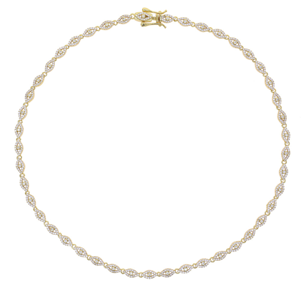 Eye Tennis Necklace