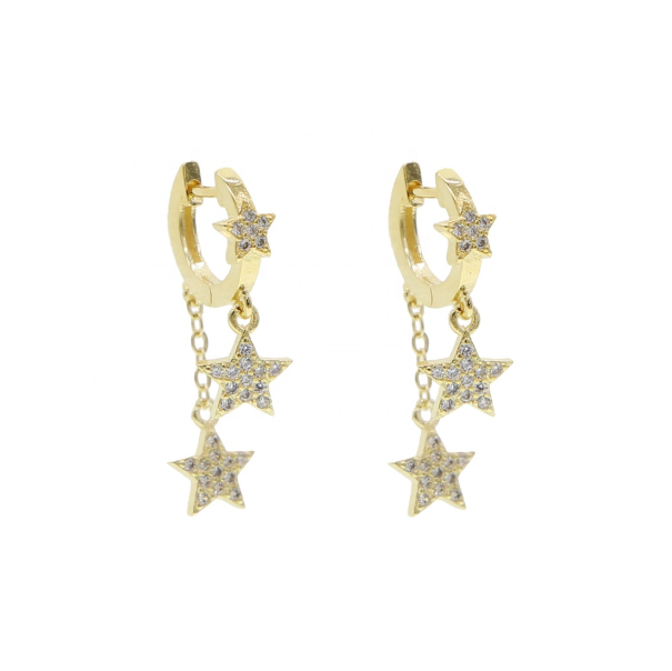 Stars Hoop Earrings