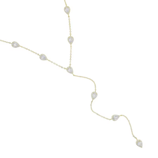 Pear Drop Down Necklace