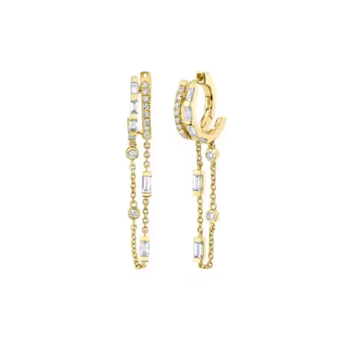 Bubble Emerald Drop Earring
