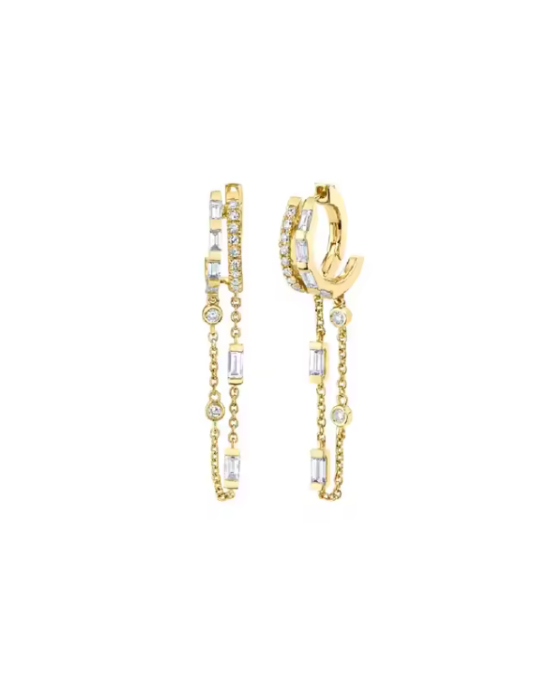 Bubble Emerald Drop Earring