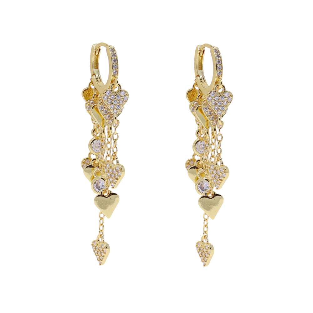 Falling Heart Earring