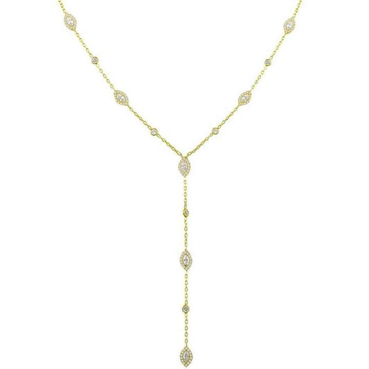 Marquise Dropdown Necklace